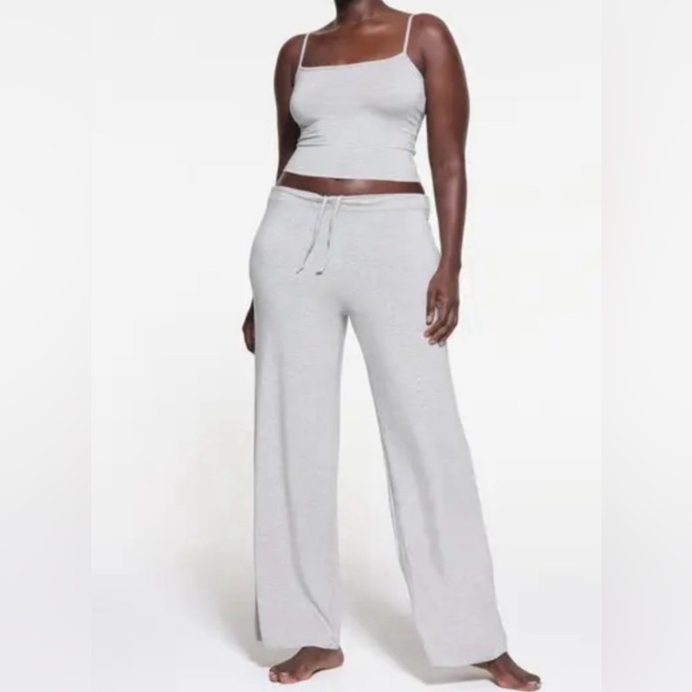 Skims straight leg sleep pants - S, white